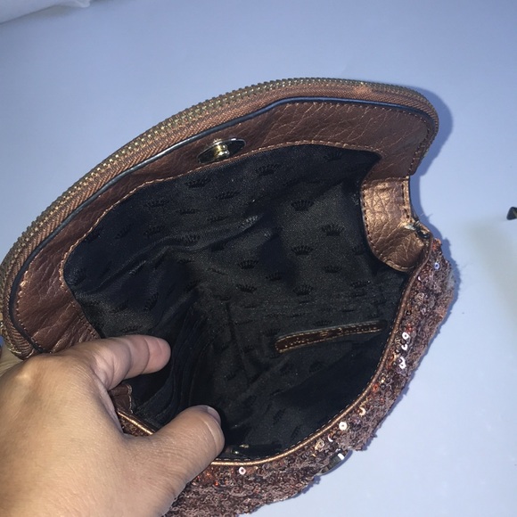 Juicy Couture Brown Sequined Wristlet - Picture 9 of 10